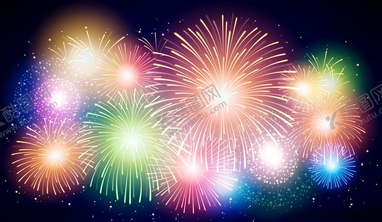 编号：29724010290137295515【酷图网】源文件下载-烟花矢量素材