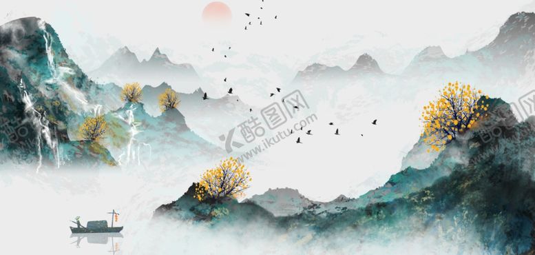 编号：87815507012051395874【酷图网】源文件下载-水墨山水