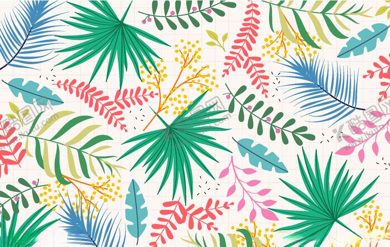 编号：64886109170210419176【酷图网】源文件下载-叶子背景