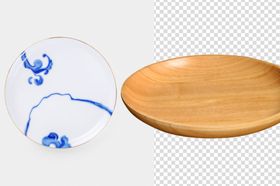 盘子瓷盘子木盘子