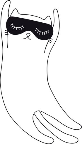 手绘卡通猫