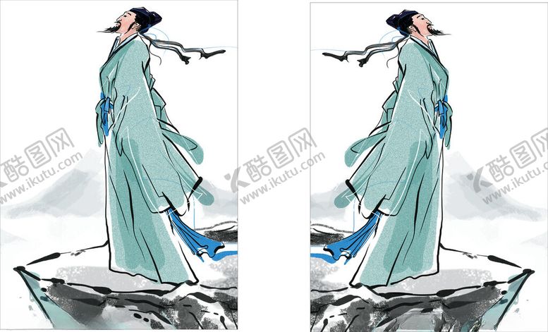 编号：57268002241619154634【酷图网】源文件下载-古代诗人