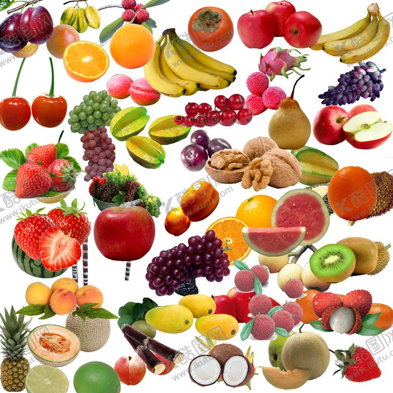 编号：61839509132054535417【酷图网】源文件下载-水果 香蕉西瓜草梅