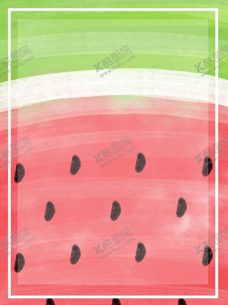 编号：36045009220442047705【酷图网】源文件下载-手绘西瓜