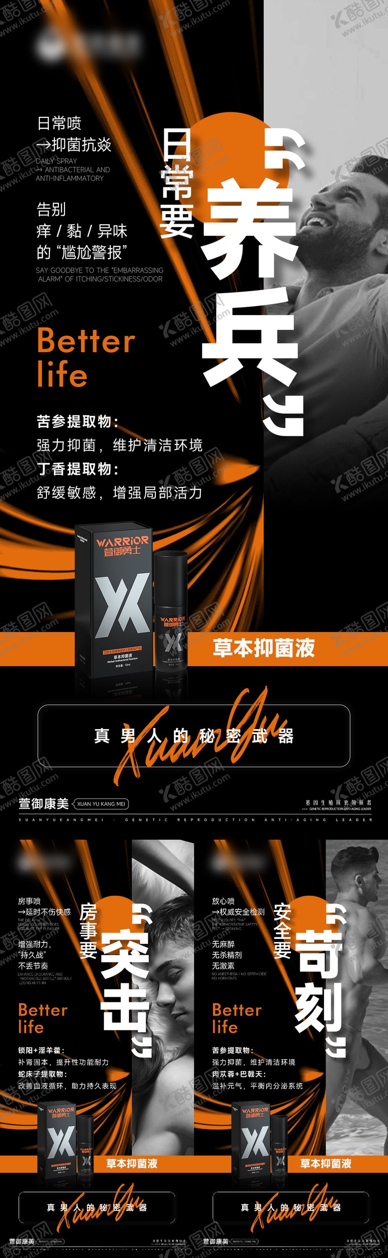 编号：89450109082202359587【酷图网】源文件下载-男性私护保健品海报