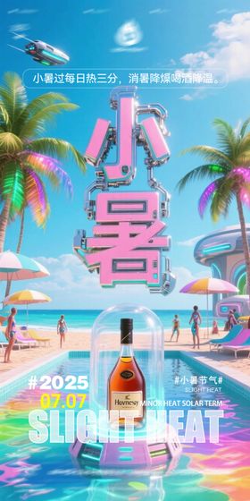 酒吧小暑节气海报