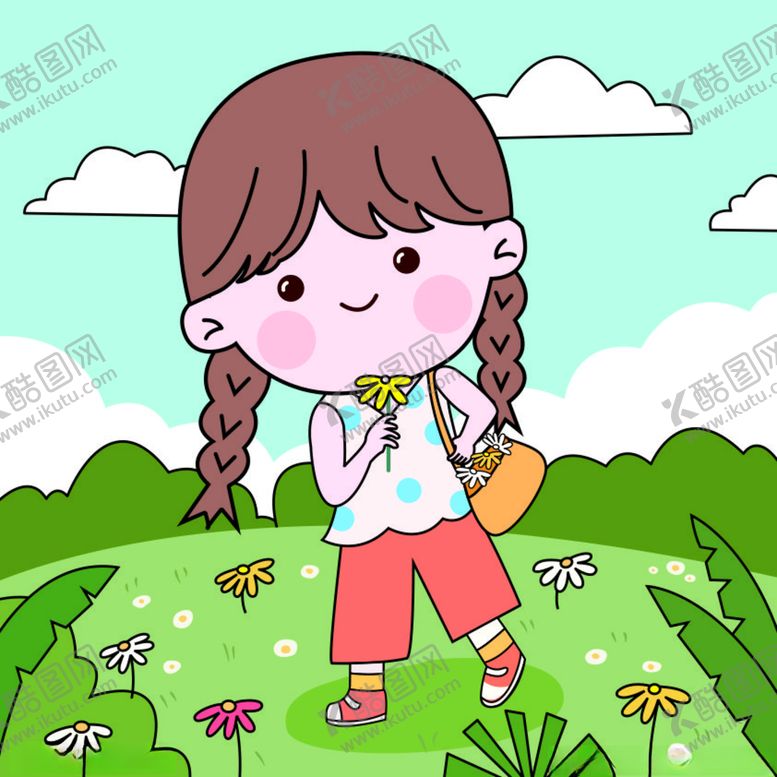 编号：88757212080030594024【酷图网】源文件下载-雏菊女孩