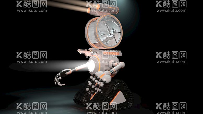 编号：71820912271525568223【酷图网】源文件下载-C4D 超酷白色 赛博朋机器人