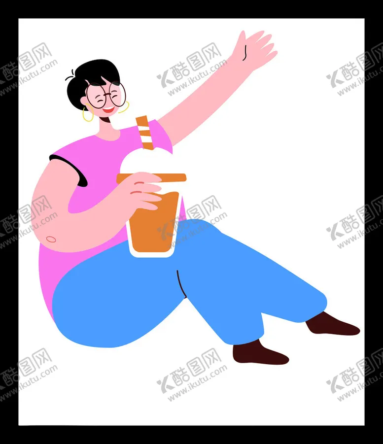 编号：84878201310954474674【酷图网】源文件下载-喝奶茶男孩