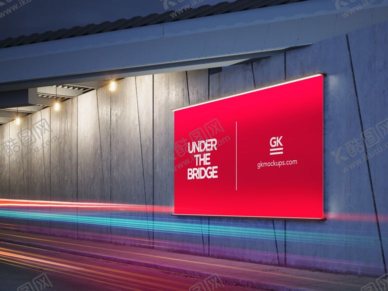 编号：47627909180657472163【酷图网】源文件下载-地铁车站广告牌样机