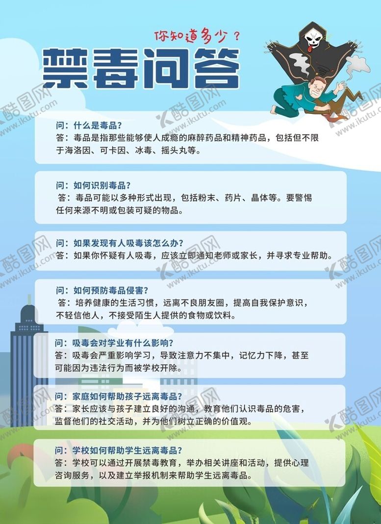 编号：88550902120023511411【酷图网】源文件下载-禁毒问答