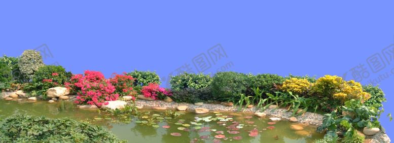 编号：83922609281527296809【酷图网】源文件下载-楼盘水景观素材