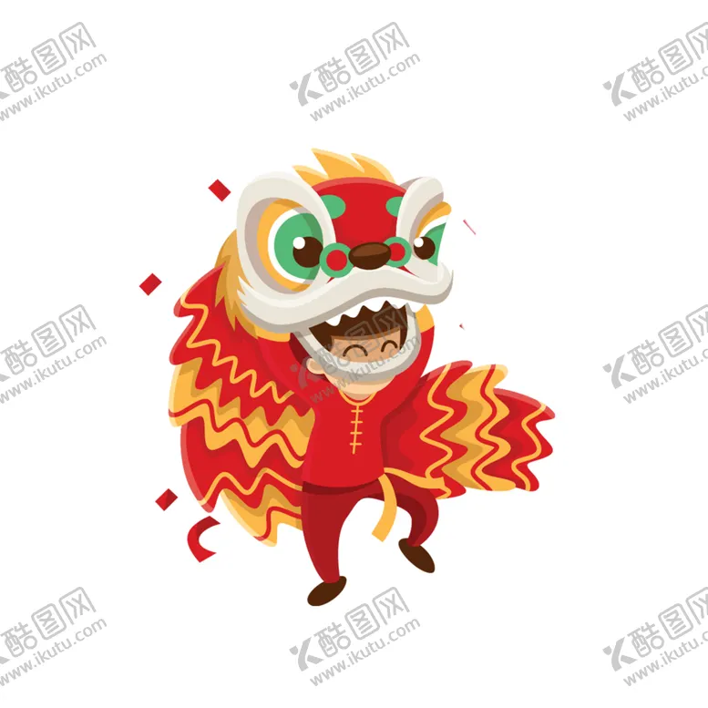编号：98600804162348112799【酷图网】源文件下载-春节舞狮