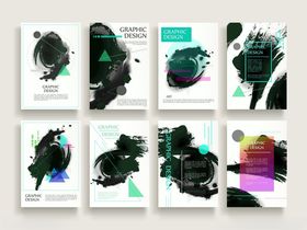 抽象水墨风格艺术海报设计