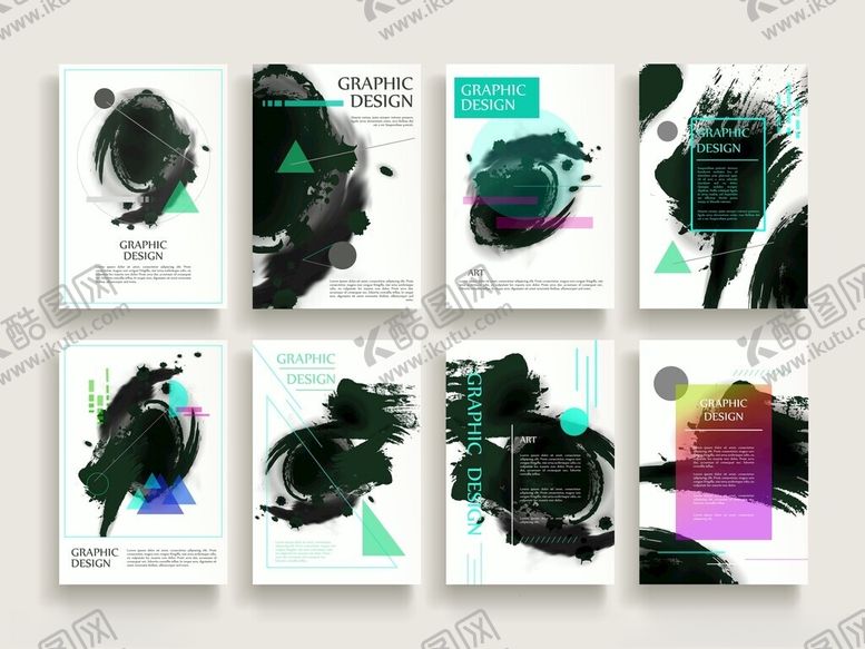 编号：59773911181829297897【酷图网】源文件下载-抽象水墨风格艺术海报设计