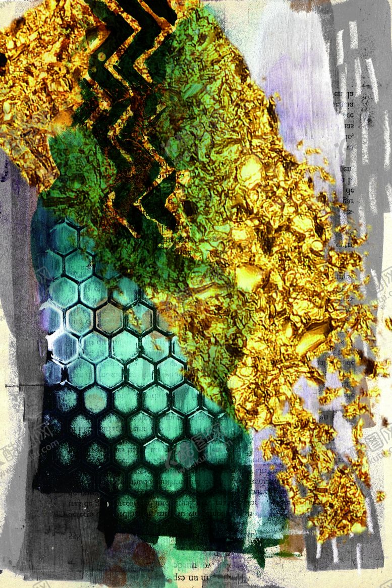 编号：35078406171947151214【酷图网】源文件下载-抽象装饰画晶瓷画玄关画