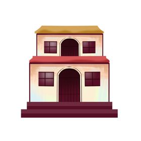 中国风插画建筑