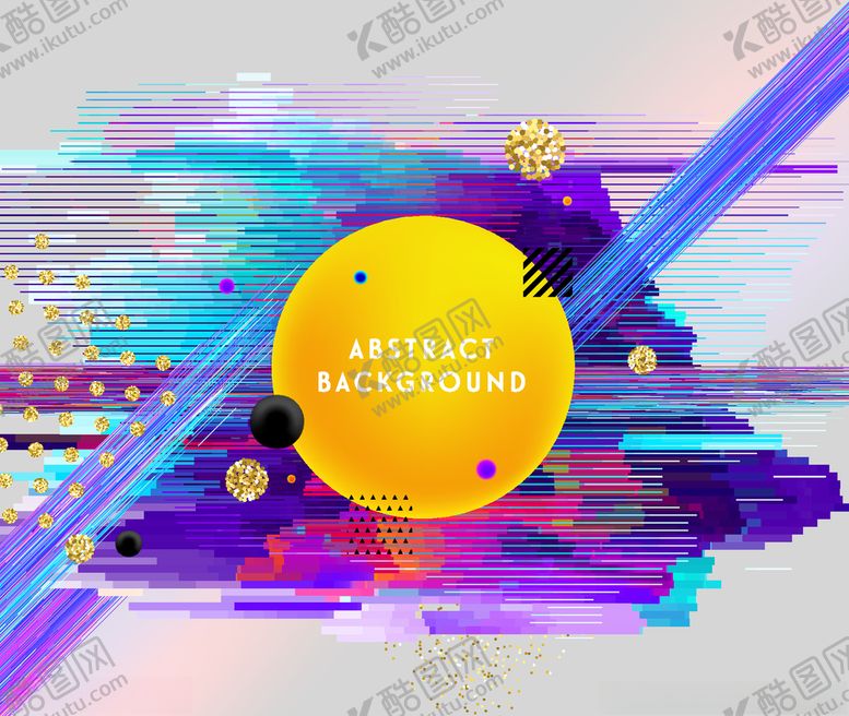 编号：92834010102155522939【酷图网】源文件下载-赛博朋克风炫彩图案