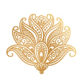 创意金色花纹图案设计