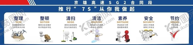 编号：86639209252011416849【酷图网】源文件下载-推行7s从你我做起