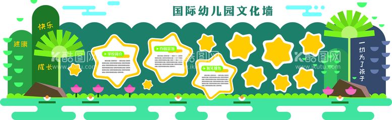 编号：21136411170806519664【酷图网】源文件下载-幼儿园文化墙