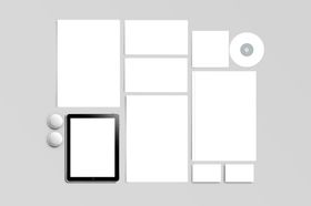 常用样机名片设计办公品日品信封