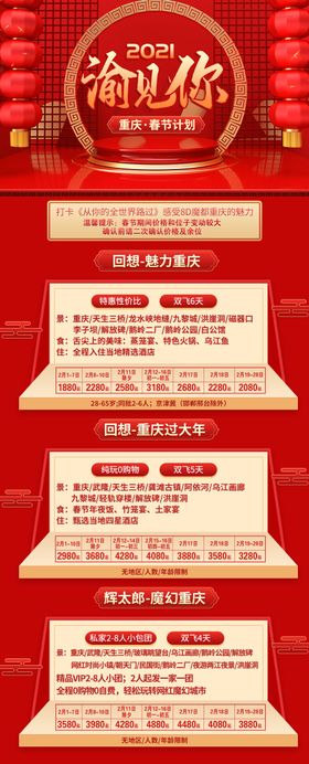 渝见你旅游海报