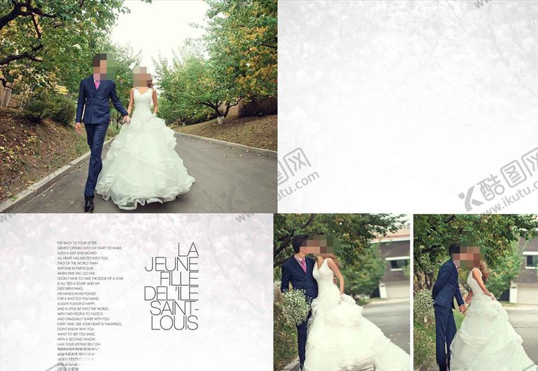 编号：96463207070830036804【酷图网】源文件下载-韩国风影楼婚相册模板之在一起