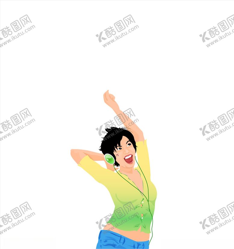 编号：75106410031111243026【酷图网】源文件下载-卡通女人