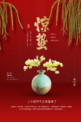 惊蛰微信单张微博转发图朋友圈海报