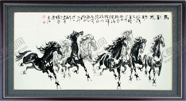 编号：37182704260821446473【酷图网】源文件下载-水墨八骏图