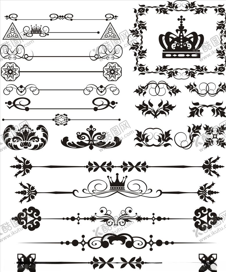 编号：68489209240828593548【酷图网】源文件下载-欧式花纹分割线