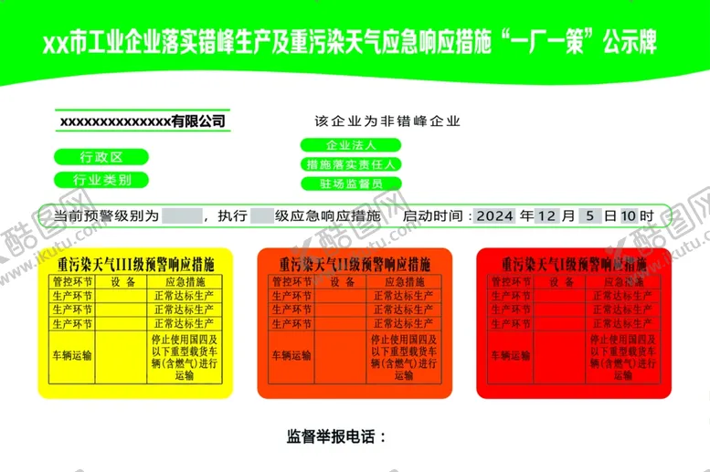 编号：43748902271943228618【酷图网】源文件下载-一厂一策公示牌