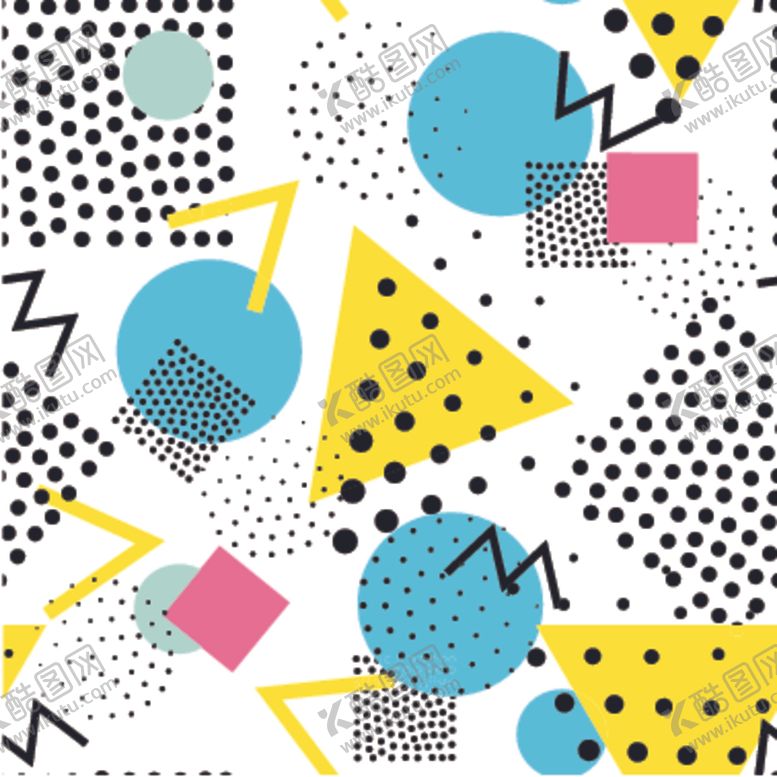 编号：97329311011626128576【酷图网】源文件下载-彩色几何拼接图案