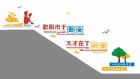 学校文化墙 楼梯文化墙 校园文