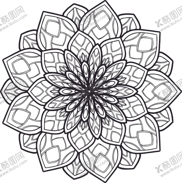 编号：39822306260608075701【酷图网】源文件下载-曼陀罗花纹