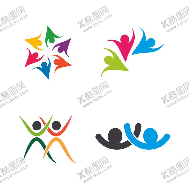 编号：76637809292050216205【酷图网】源文件下载-抽象人物图标