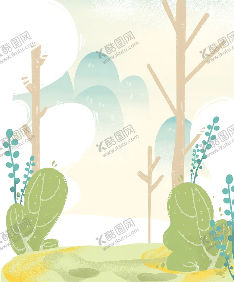 编号：01849609291618519310【酷图网】源文件下载-扁平山间背景