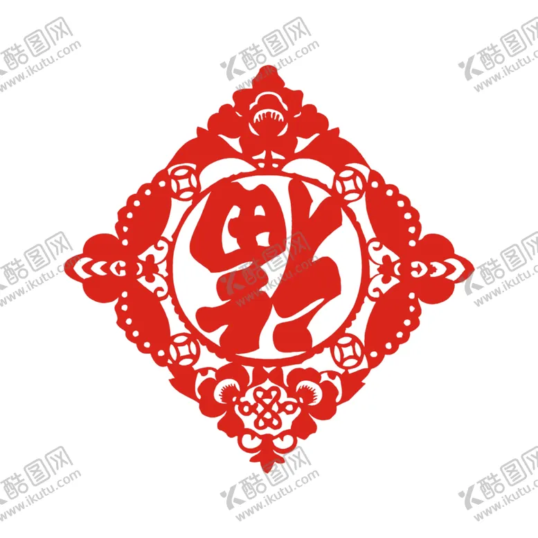 编号：69437606171721532564【酷图网】源文件下载-福字剪纸
