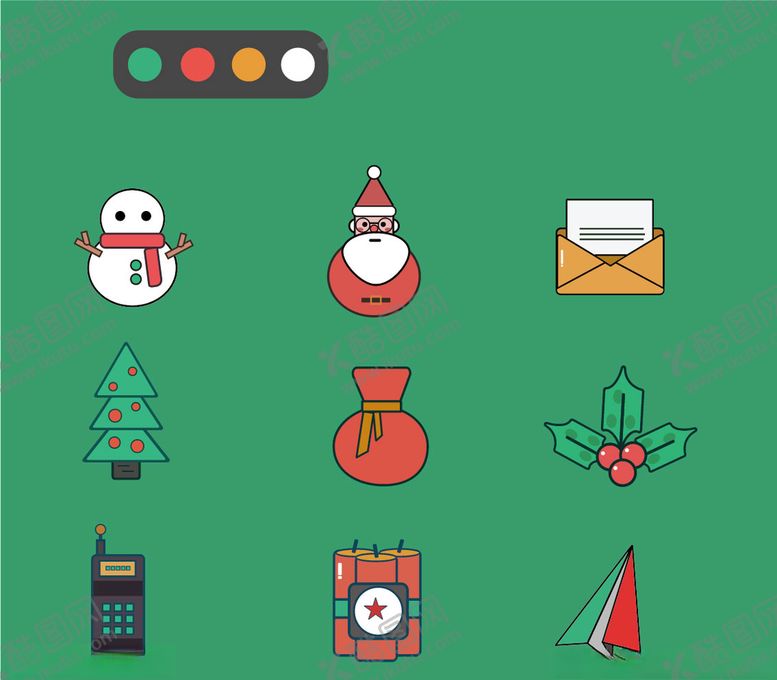 编号：57403310301041244108【酷图网】源文件下载-圣诞元素图标