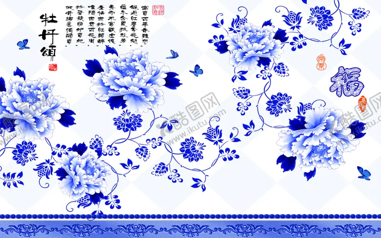 编号：51507304210223497352【酷图网】源文件下载-花卉背景墙