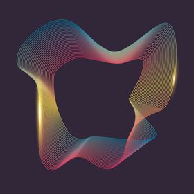 抽象科技波纹曲线素