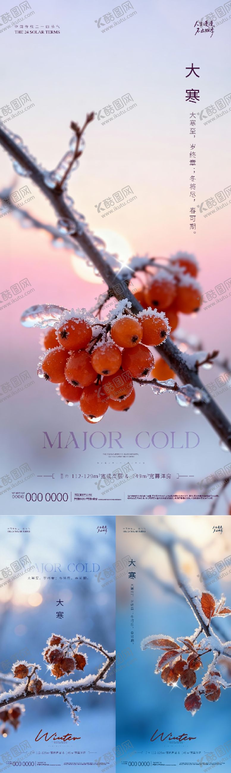 编号：20498304050829024360【酷图网】源文件下载-地产大寒海报