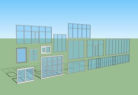 玻璃模型SKP草图大师