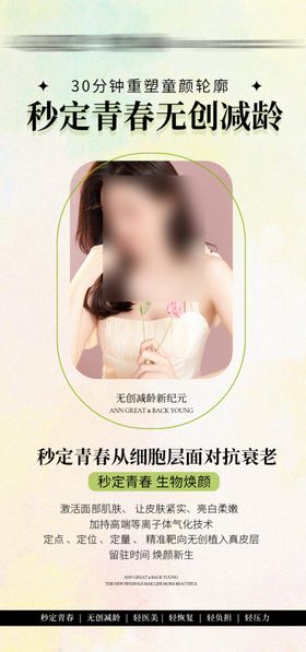 医美抗衰医美项目推广招商海报