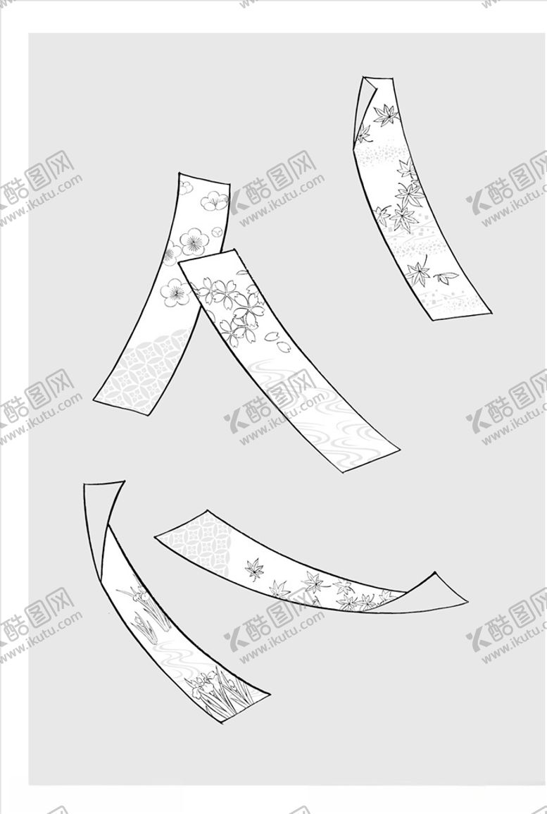 编号：20028707091433422995【酷图网】源文件下载-线描花朵