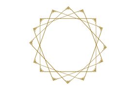 花纹花环简约海报合成素材