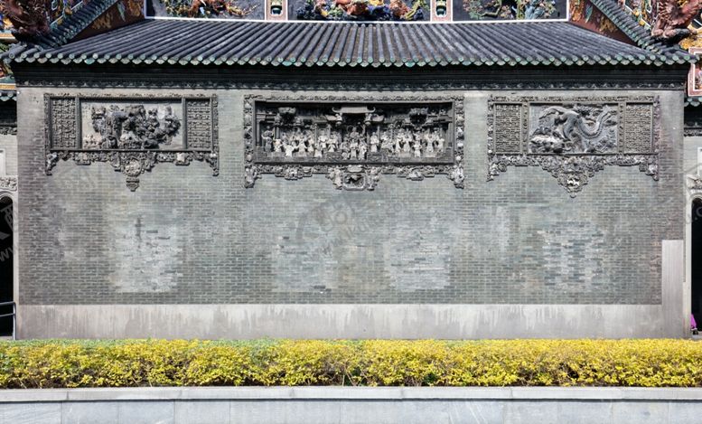 编号：12802704051637441311【酷图网】源文件下载-陈家祠砖雕