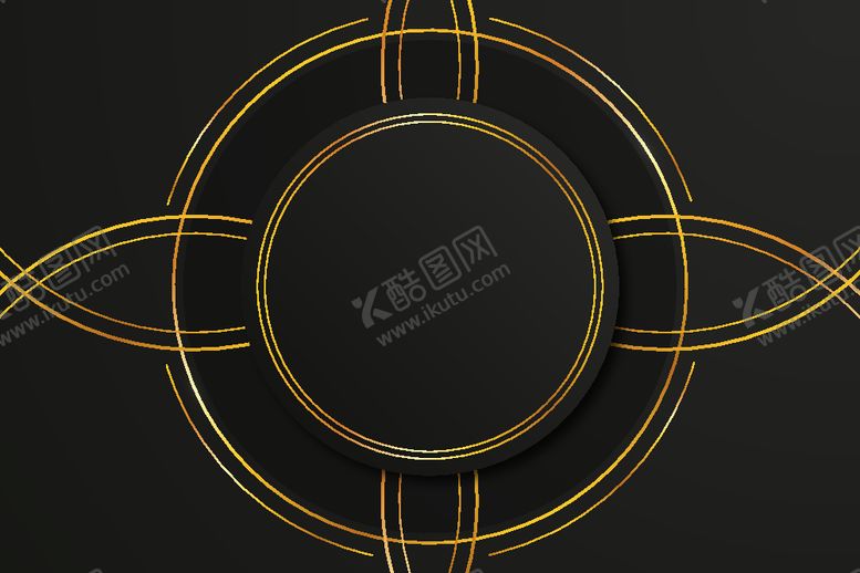 编号：14733512152348292920【酷图网】源文件下载-金色花纹黑色背景