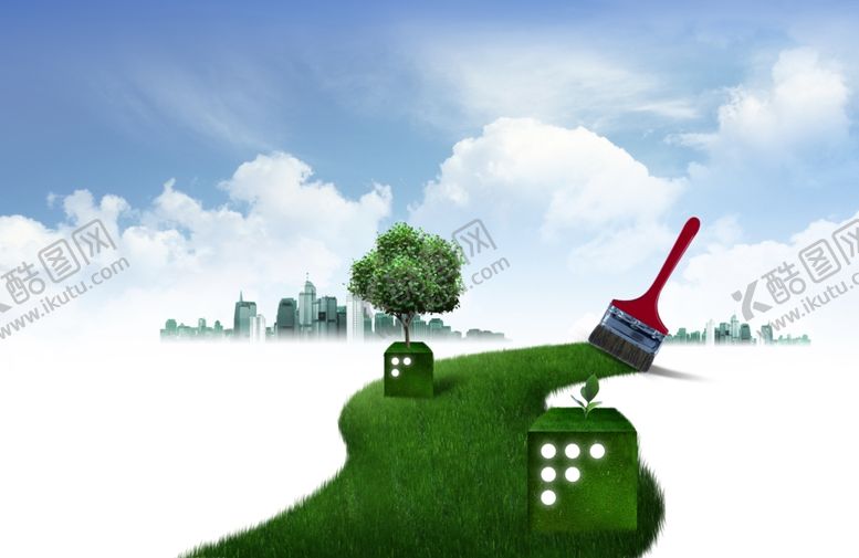 编号：36873410010840029678【酷图网】源文件下载-创建绿色城市构建绿色通道